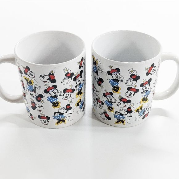 Set of Two, Vintage Disney Mugs, Minnie Mouse Mug Set - Picture 6 of 7